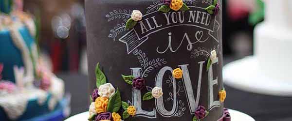Chalkboard wedidng cake ideas